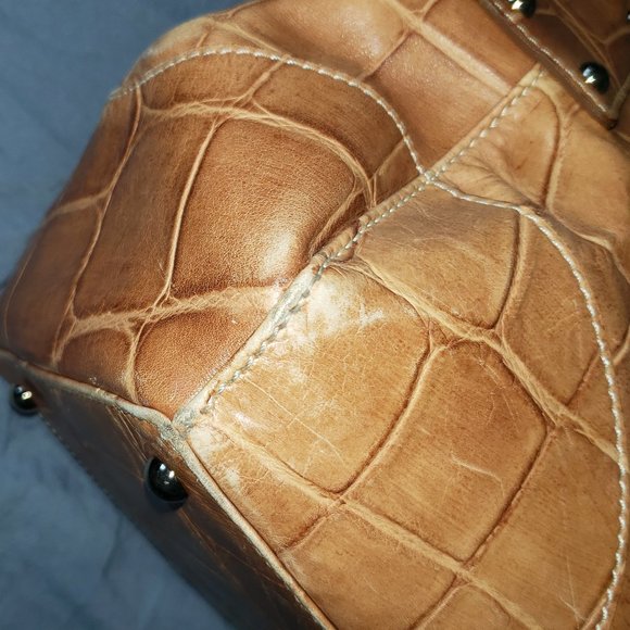 Dooney & Bourke Croco-Embossed Lock Tote - Picture 5 of 6